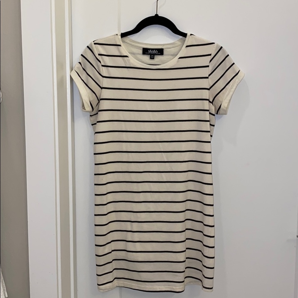 Striped tshirt dress